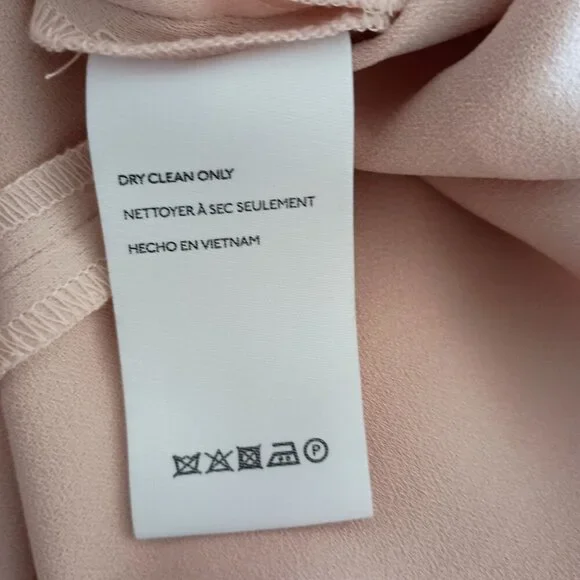 BHLDN Anthropologie Pale Pink Gown Prom Formal Wedding Size 8 - Picture 15 of 16